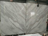 volakas white book match marble panels